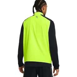 Under Armour Zip Neck Regular Fit Run Anywhere Vest in Yellow