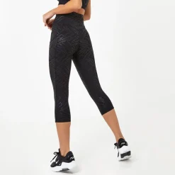 USA Pro High Rise Capri Cropped Leggings in Black