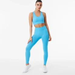 USA Pro High Rise Seamless Leggings in Blue
