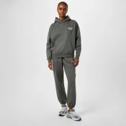 USA Pro Oversize Fit Hooded Graphic Sweatshirt in Green