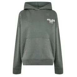 USA Pro Oversize Fit Hooded Graphic Sweatshirt in Green