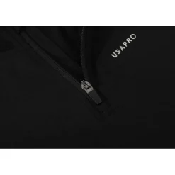 USA Pro Pro Quarter Zip Junior in Black