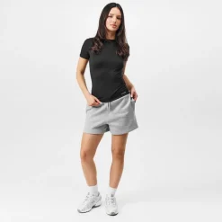 USA Pro Womens Pro Fleece Shorts in Grey