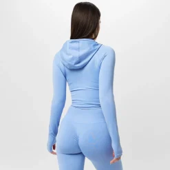 USA Pro Womens Seamless Delfin Jacket in Blue