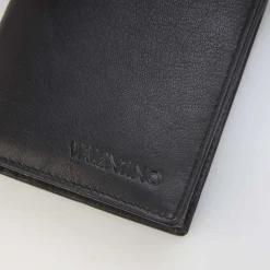 Valentino Adrian Zip Around Wallet in Black