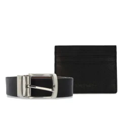 Valentino Rook Belt & Wallet Set in Black