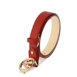Valentino Round Belt in Red