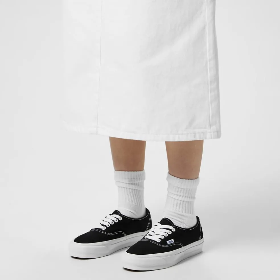 Vans Authentic Reissue Low Top Canvas Trainers in Black