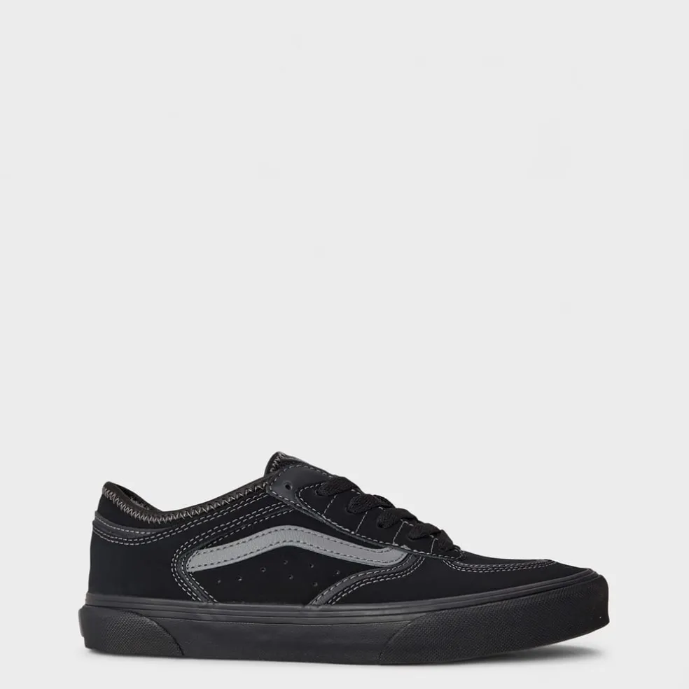 Vans Jn Rowley Classic Black Black Pewte Canvasas Trainers Unisex Kids in Black