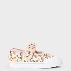 Vans Mary Jane Romantic Floral Pink Mult Canvasas Trainers Unisex Kids in Pink