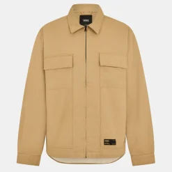 Vans Mcavoy Zip Station Jacket Incense Overshirt Unisex Adults in Brown