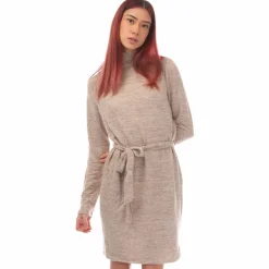 Vero Moda Bella Long Sleeve Jersey Dress in Mink