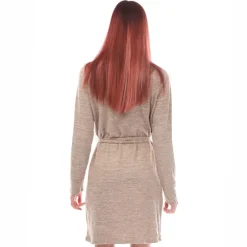 Vero Moda Bella Long Sleeve Jersey Dress in Mink