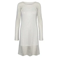 Vero Moda Celine Crew Neck Mini Dress in White