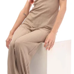 Vero Moda Cira Plisse Tank in Mink