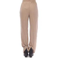 Vero Moda Cira Plisse Trousers in Mink