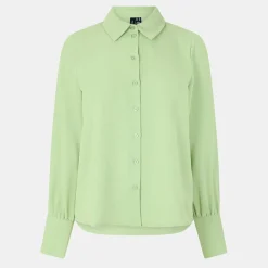 Vero Moda Harper Regular Fit Long Sleeve Shirt in Green