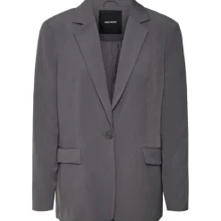 Vero Moda Long Sleeve Relaxed Fit Blazer in Grey