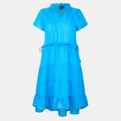 Vero Moda Luca Frill Drss in Blue