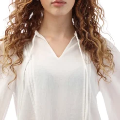 Vero Moda Pretty 3/4 Sleeve Short Dress in White