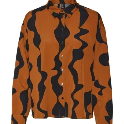 Vero Moda Regular Fit Long Sleeve Shirt in Black