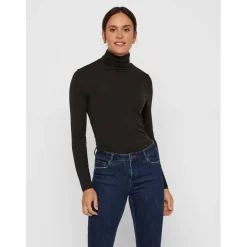 Vero Moda Turtleneck Regular Fit Sweater in Black
