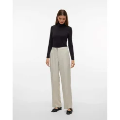 Vero Moda Vmrita Regular Fit Trousers in Cream