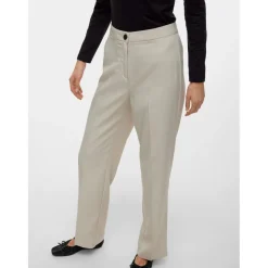 Vero Moda Vmrita Regular Fit Trousers in Cream