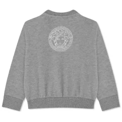 Versace Baby Boys Logo Sweatshirt in Grey