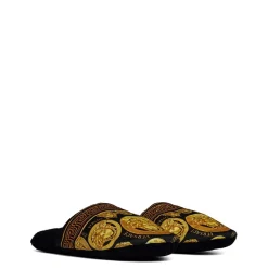 Versace Home Amplified Slippers in Black