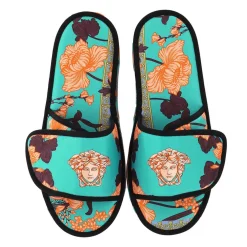 Versace Home Art Deco Slippers in Multi