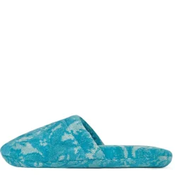 Versace Home Barocco Slippers in Blue