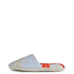 Versace Home Borocco Sea Slippers in Blue