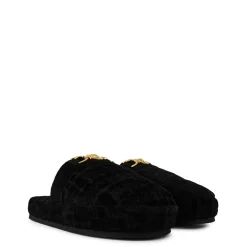 Versace Home Icon Slippers in Black