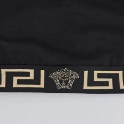 Versace Icon Greca Border Sports Bra in Black