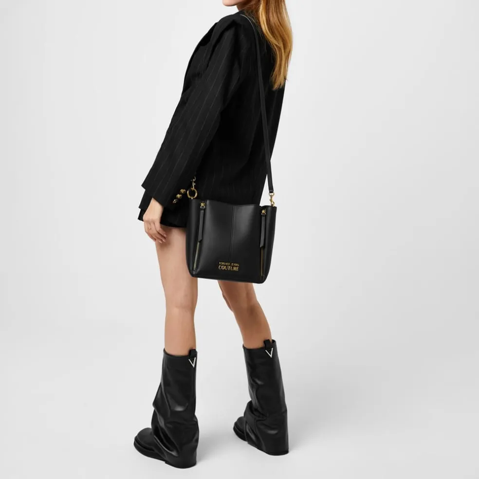 Versace Jeans Couture Vjc Stripes Mini Skirt in Black