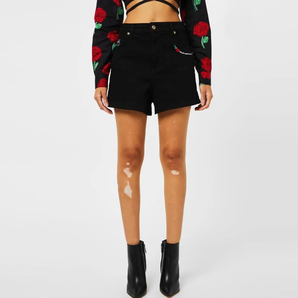 Versace Jeans Couture Vjc Rose Chino Shorts in Black