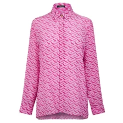 Versace La Greca PrinT-Shirt in Pink