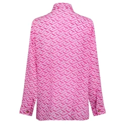 Versace La Greca PrinT-Shirt in Pink