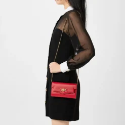 Versace Medusa 95 Wallet On Chain in Red