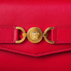 Versace Medusa 95 Wallet On Chain in Red