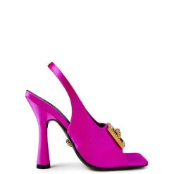 Versace Medusa Slingback Sandals in Pink
