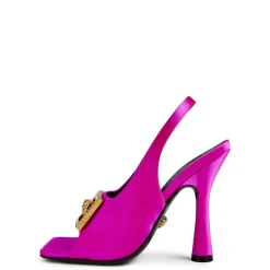 Versace Medusa Slingback Sandals in Pink