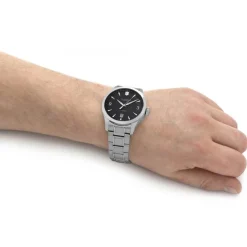 Victorinox Swiss Army Silver Mechanical 40mm Watch in Black