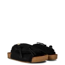 Visvim Christo Shaman Folk Sandals in Black