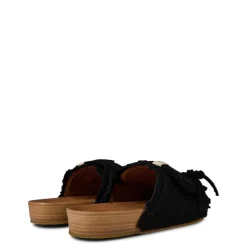 Visvim Christo Shaman Folk Sandals in Black
