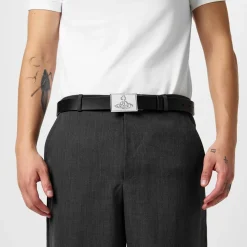 Vivienne Westwood Orb Square Belt in Black