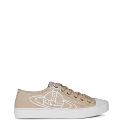 Vivienne Westwood Plimsoll Canvasas Trainers in Beige