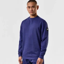 Weekend Offender F Bomb Crewneck Sweatshirt in Navy