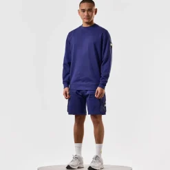 Weekend Offender F Bomb Crewneck Sweatshirt in Navy